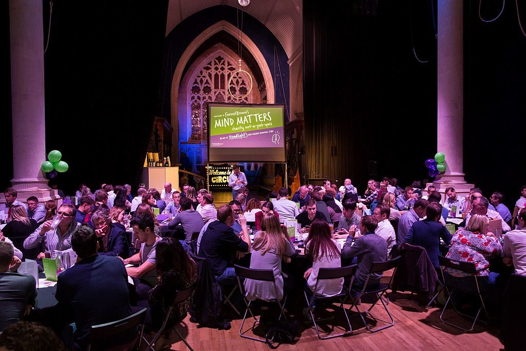 Full room at the Mind-Matters charity quiz